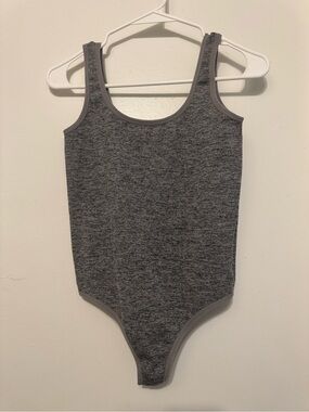 Colsie Girls' Gray Heather Tank One-Piece Bodysuit
